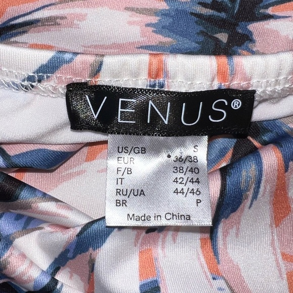 Venus - Womens Pink Floral Top Sz Sm. - Picture 7 of 7